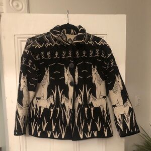 Incredible reversible horse jacket